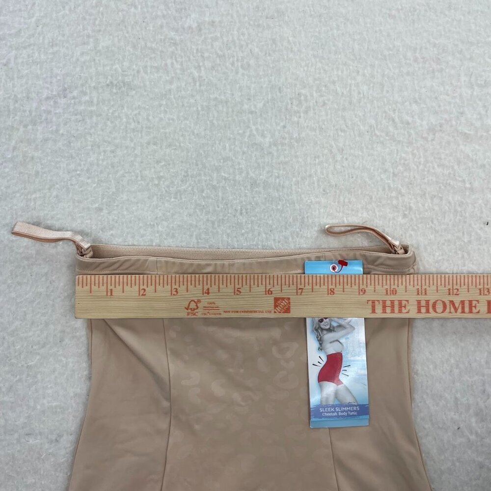 Assets Red Hot Label Spanx Nude Sleek Slimmers Cheetah Body Tunic Shape-wear L - Picture 6 of 7